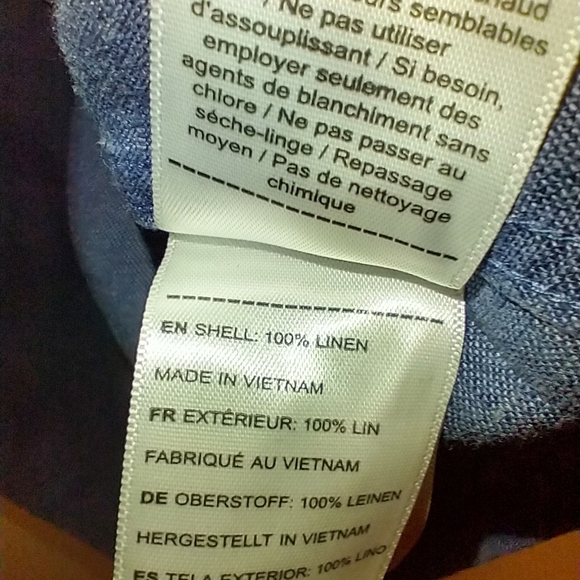 UNTUCKit Cameron WR 100% Linen Short Sleeve Button Up Shirt Men's sz Large. - Picture 6 of 6